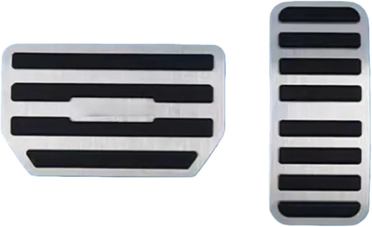Car Foot Pedal Accelerator Brake Pedal Cover Non-Slip Pad Accessories Compatible With GAC MOTOR GS4 2021-2023(Silver)
