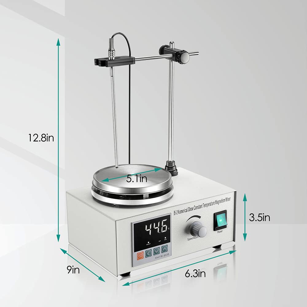 KKTECT Stirrer 200W 1000ML with Digital Temperature Display and Speed Adjusting