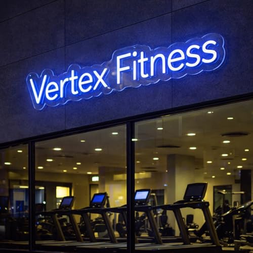 Image of Custom Outdoor Business Neon Sign, Waterproof LED Logo Display for Stores