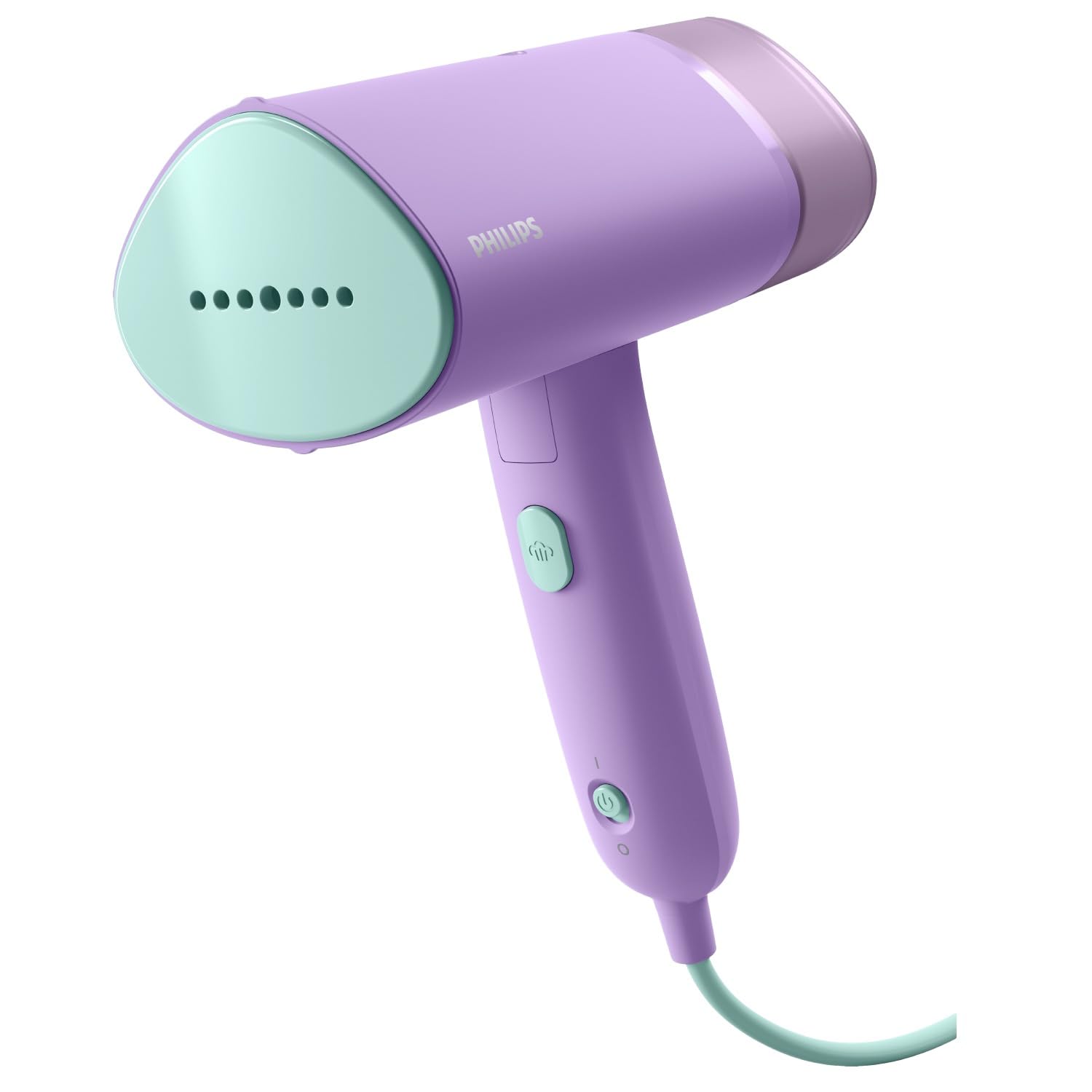 Philips 3000 Series Handheld Garment Steamer — Ready to use in seconds; Fast 20 g/min Steam; Best Travel Companion; 100 ml Tank — Storage Pouch — Purple — STH3010/30