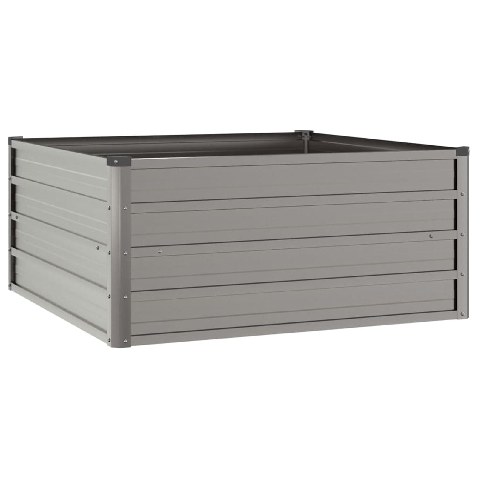 Gecheer Fioriera,Vaso,Letto Rialzato,Fioriera Rialzata,da Giardino,da Balcone,da Patio,in Acciaio,Metallo,Corten,Ruggine,100x100x45 cm,Letto di Coltura Rialzato,Fioriera da Esterno,Rettangolare