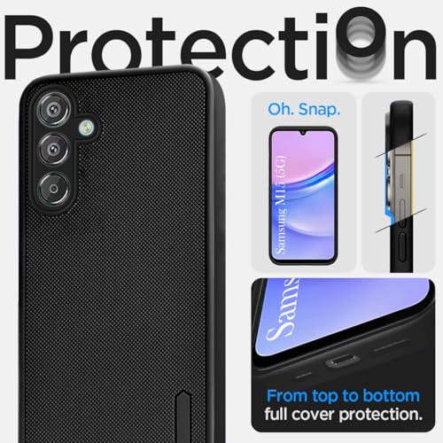 Image of Jkobi Back Case Cover for Samsung Galaxy M15 5G (Textured Grip Design | Slim and Light Weight | Soft Touch and Feel | Black)