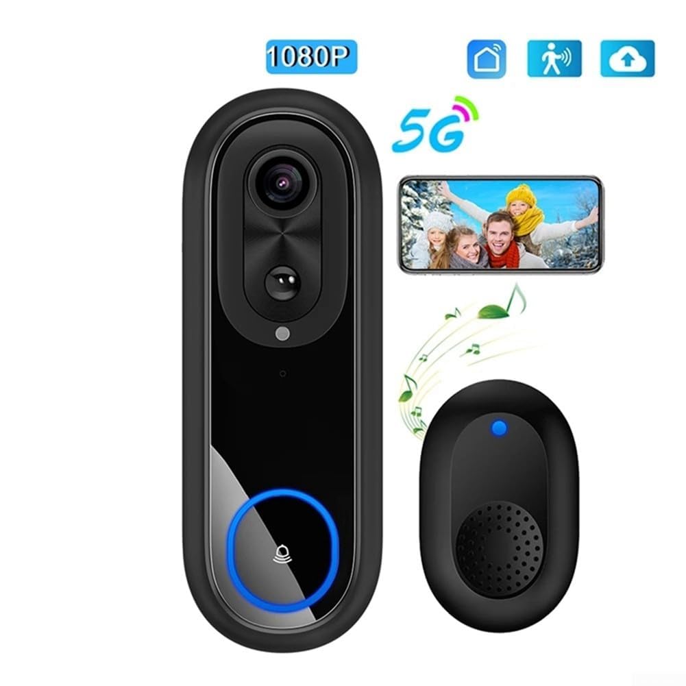 2.4/5G Wi-fii Security Video Doorbell Camera 1080P HD Wirieless Fit for Tuya App Dwukierunkowy dźwięk IP65 Wodoodporny inteligentny domofon do monitorowania domu