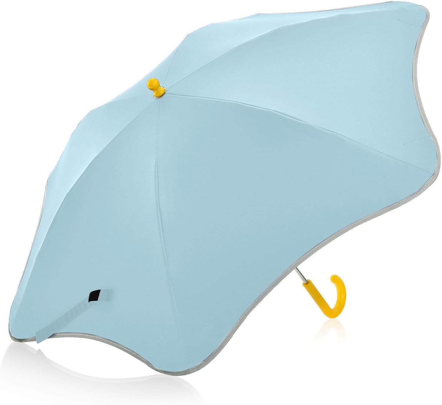 ODAWA Lemon Chiffon Kid Umbrellas J Handle Golf Stick Umbrella Kids Umbrella Easy Open and Close