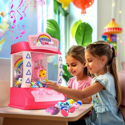 Shemira Claw Machine for Kids: Musical Vending Toy for Girls Age 3-8 - Perfect Christmas and Birthday Gift