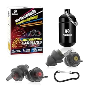 Motorcycle Ear Plugs Wind Noise Red...