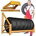 ZIMGOD Rayonnage pour Pneus Support Résistant de Pneu, Support de Stockage de Garage de Bâti de Mur, Étagère de Rangement Multi-pneus en Métal avec Accessoires, Montage et Installation Simples