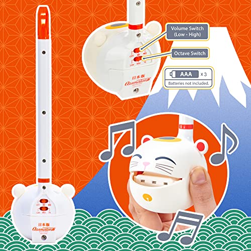 Image of Otamatone Classic Lucky Cat [Officially Licensed] Japanese Character Electronic Musical Instrument Portable Synthesizer from Japan Maywa Denki for Children Kids and Adults Gift