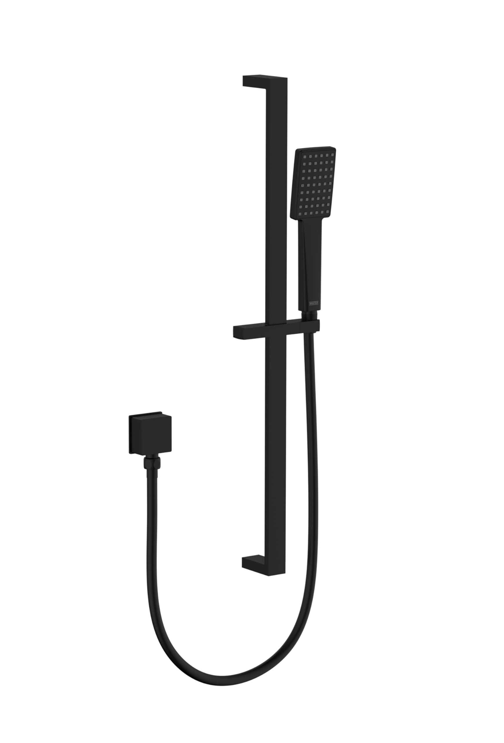 Kit de douche carré Bristan noir pour remplacer une douchette