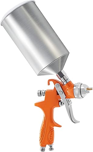 Miniatura 9 de VEVOR Juego de pistola pulverizadora de aire de pintura profesional, 11 piezas con 2 tamaños completos, 1 pistola pulverizadora de detalles de