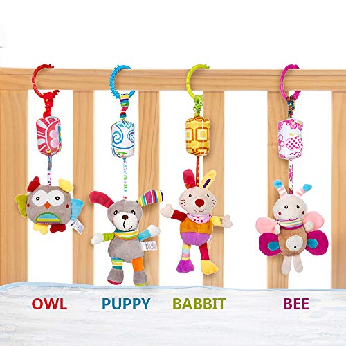 MOOKLIN ROAM 4 Packs Kinderwagen Kinderwagen Kinderwagen, Activiteit Opknoping Rammelaar Speelgoed Kinderwagen Speelgoed… - Image 7