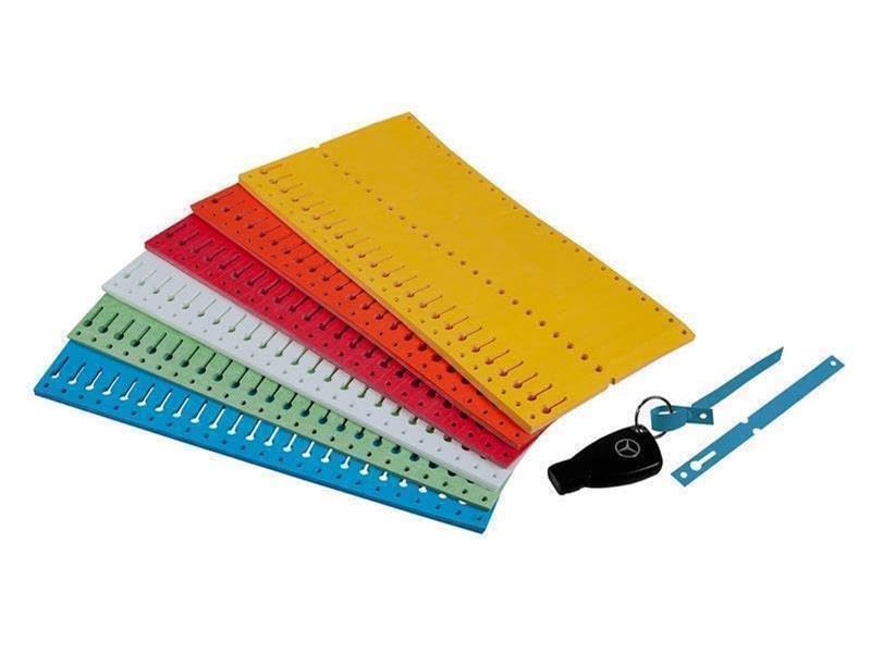 Schlaufenanhänger "Dura", aus Tyvek, zur Markierung von Schlüsseln oder Ersatzteilen, Material: Tyvek, Maße: 160 x 12,7 mm, Weiß, Verpackungseinheit: 1 P/1000