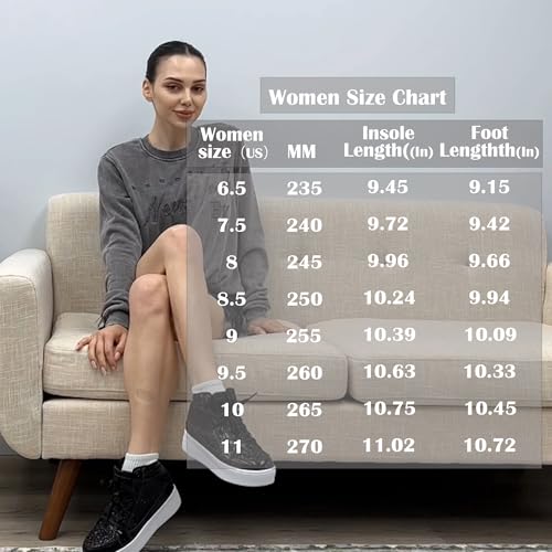 Image of IGxx Women Platform Glitter Sparkly Dressy Sequin Disco Sneakers