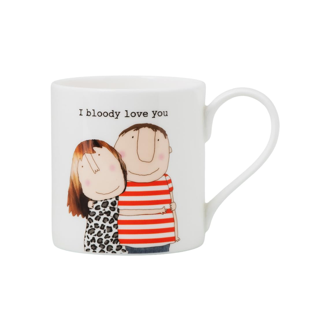 Rosie Made A Thing - Mug - Bone China (Bloody Love You, White)