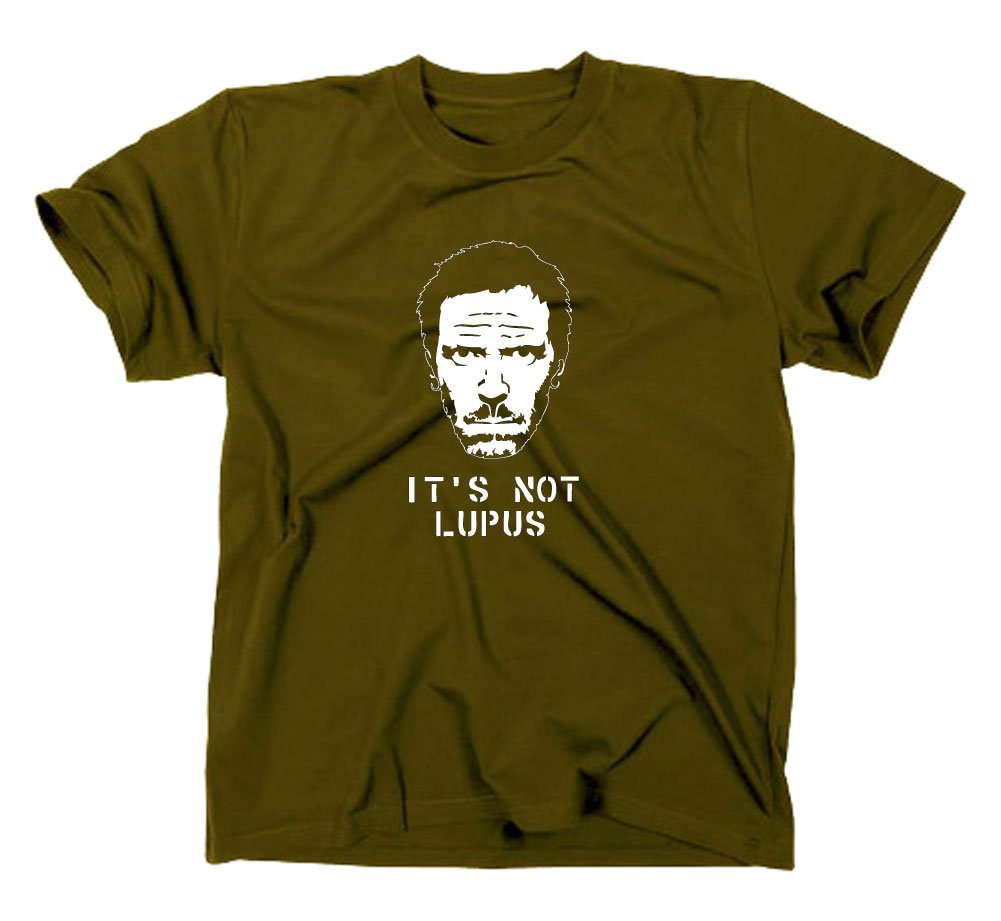 Styletex23 Men's Green #2 Dr House Md T-Shirt, Olive Xxl