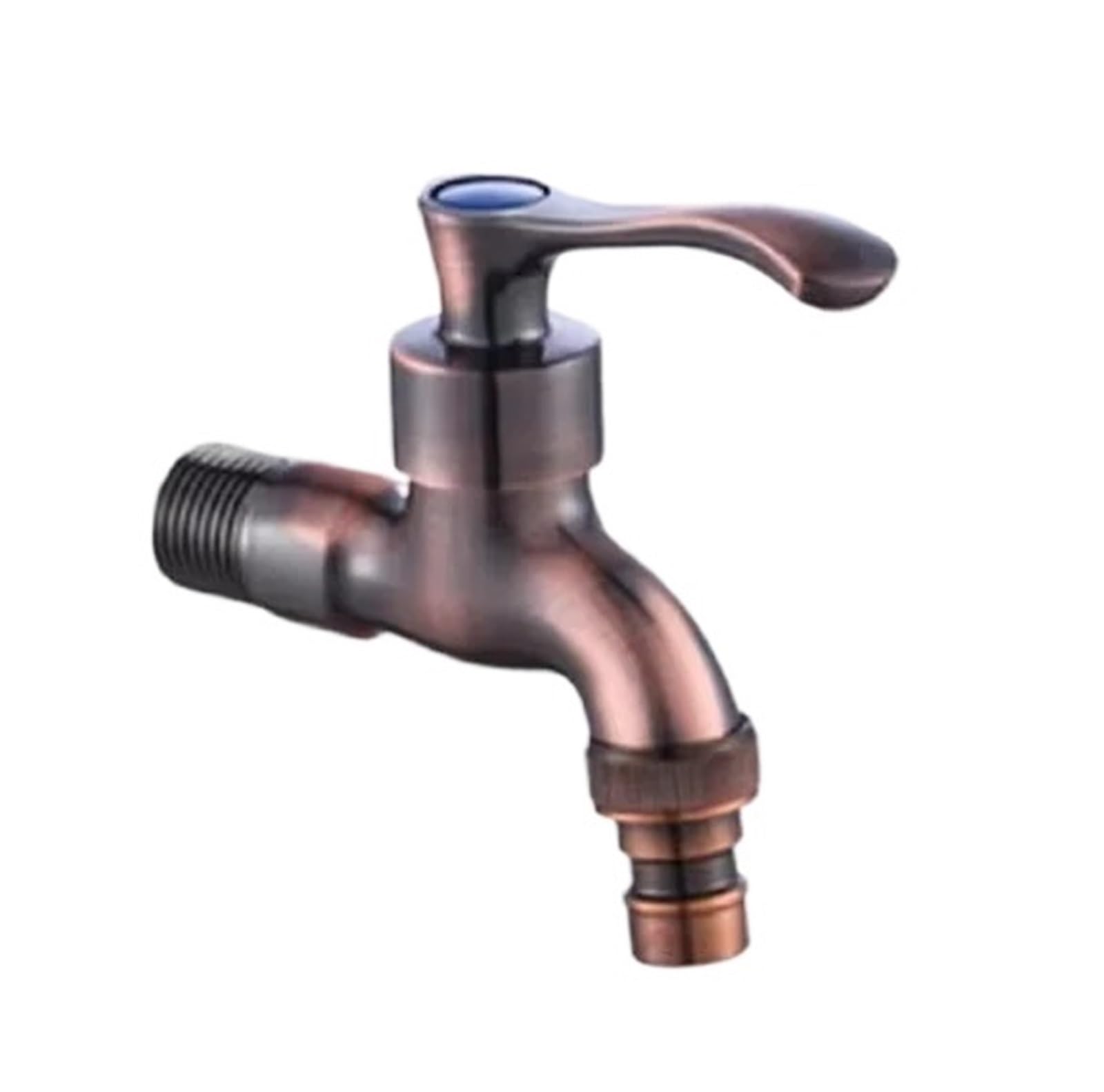 Outside Tap Anituqe Bronze Washing Machine Crane Decorative Outdoor Faucet, Vintage Garden Bibcock Tap Wall Mounted Mop Brass(Color-02)