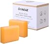 Jabón de Ácido Kójico Dr. HAAK para manchas oscuras – Barra iluminadora con vitamina C, retinol, colágeno y cúrcuma – Fórmula con ácido hialurónico, vitamina E, manteca de karité y aceite de oliva castellano (paquete de 2), 1 oz (paquete de 2) 1