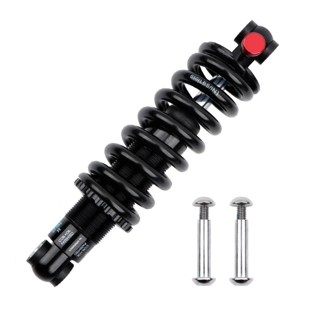 ROADNADO Shock Absorber Adjustable Hydraulic Suspension Bike Rear Shocks Steel Coil Spring For