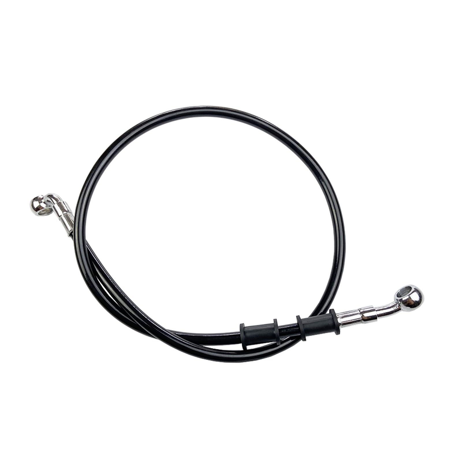Motorcycle Throttle Cable Motorcycle Hydraulic Reinforced Brake Clutch Oil Hose Line Pipe for ATV Dirt Pit Racing Bike(Black 2000mm)