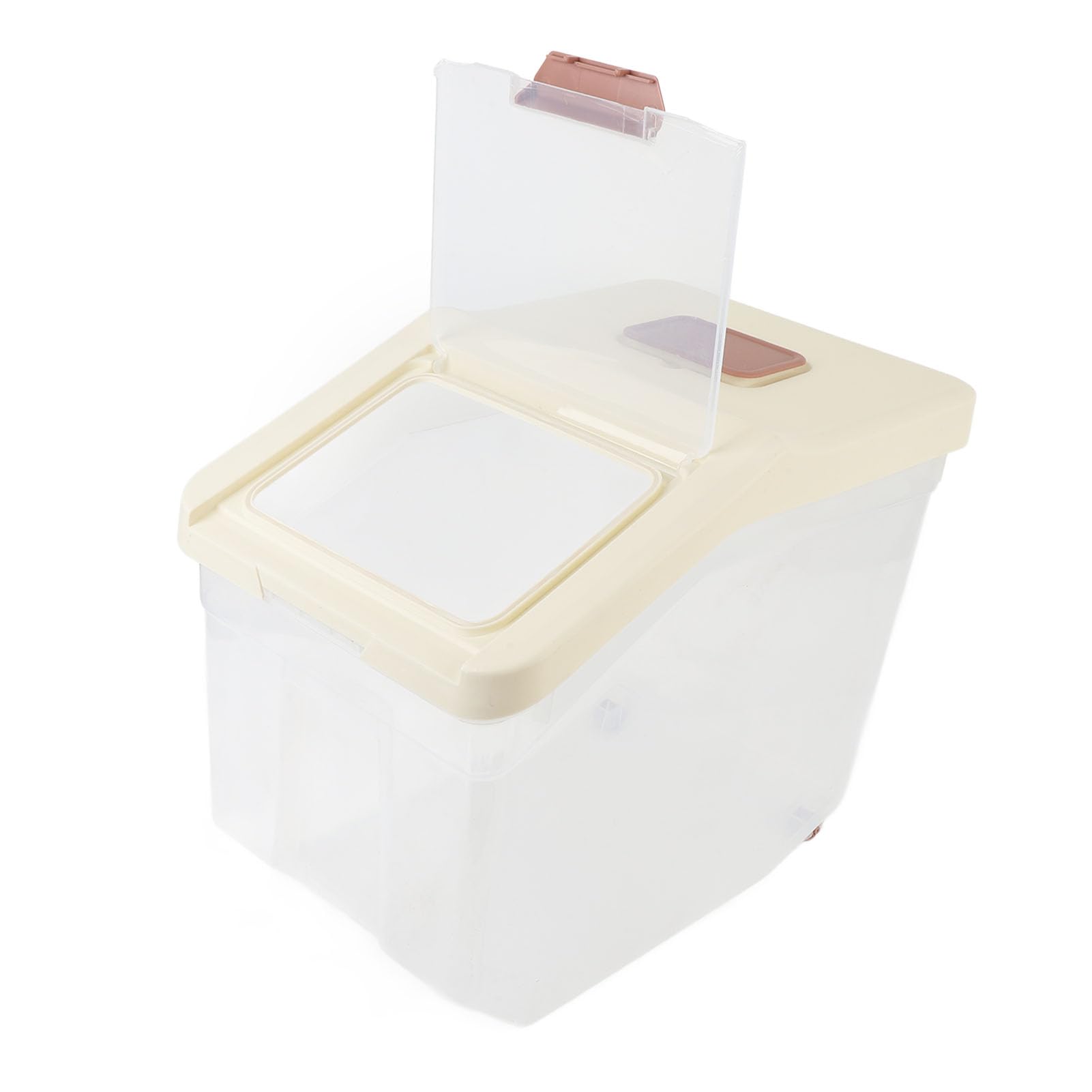 Contenedor de Almacenamiento de Arroz, Contenedor de Alimentos Hermético con Visibilidad Clara para Alimentos Secos y para Mascotas (20KG)