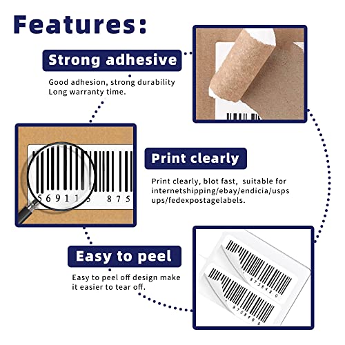Polysells 1"X2-5/8" Self Adhesive Address Labels, 30-Up Blank Shipping Labels, Fusku, Fba Mailing Labels For Inkjet And Laser Printer, 3000 Sticker Labels (100 Sheets), 30 Labels Per Sheet #TOP2