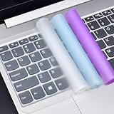 Three Ultra-Thin Waterproof and dustproof Keyboard protections, Universal Computer Keyboard protections, 12-14-inch laptops, White + Purple + Blue