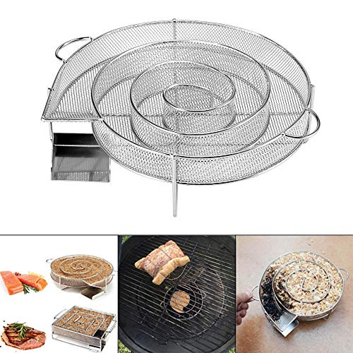 Fabricante de fumaça, Romacci Gerador de fumaça fria em aço inoxidável Caixa para fumar a frio Malha