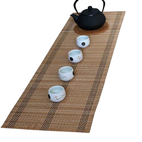 40cm 100cm 150cm 210cm De Long Chemin De Table En Bambou, Cuisine Maison Antiderapant Isolation Thermique Lavable Napperon, Couleur Bois (Size : 30×40cm/11.8×15.7in)