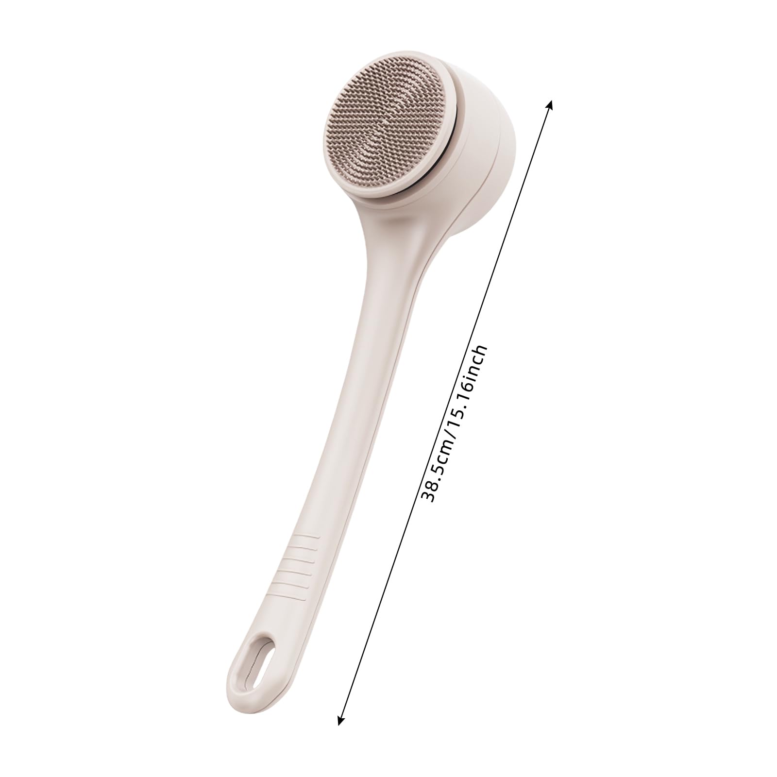 Cepillo de limpieza eléctrico para espalda, 4 cabezales, USB-C, mango de 38 cm, 2 niveles, 1200 mAh, extraíble, para espalda y cuerpo, exfoliación y masaje, cepillo eléctrico de ducha
