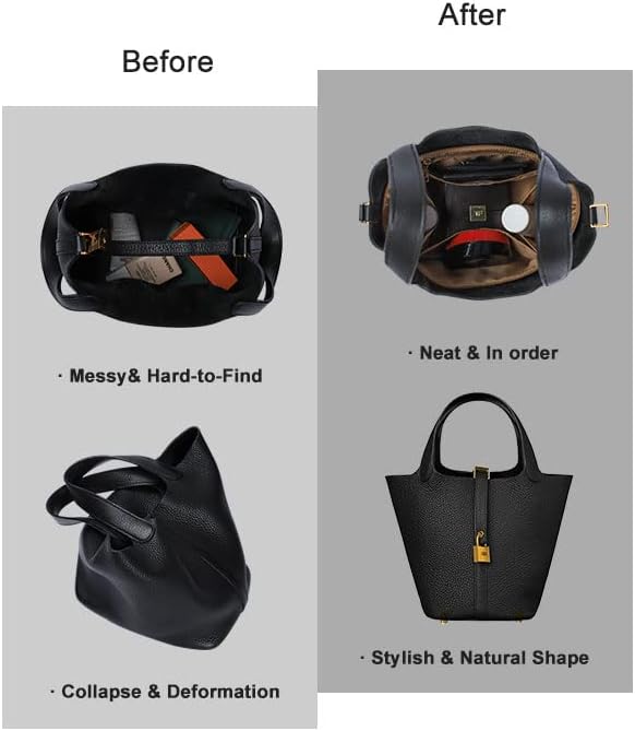 Hermes ZTUJO Picotin 18 Organizer - Luxury Purse Insert, Silky Smooth Fits Picotin 18 (Brown) - Image 6