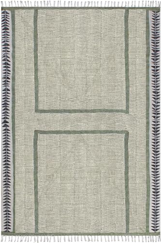 Tapis lavable en coton style bohème pour cuisine et escalier