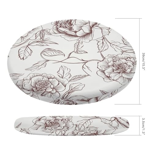 Cojín redondo floral para silla de oficina o sofá que transforma tu espacio de descanso 3