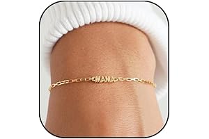 Sterling Silver Mama Bracelet-Delicate Chain with Heart Clasp