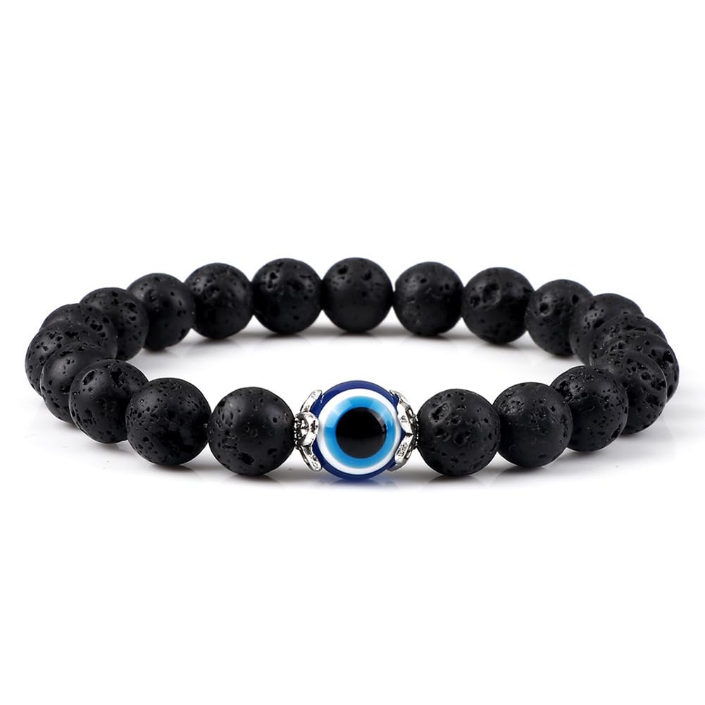 Shining Diva Fashion Evil Eye Stone Unisex Bracelet for Women Girls Men Boys (15811b) (B0CV9ZNQDM) Amazon Price History, Amazon Price Tracker