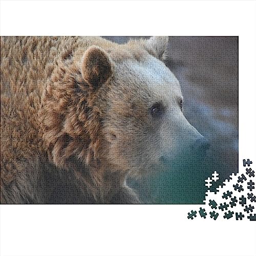 Puzzle 1000 pièces Grizzly Bears en bois pour sublimer votre décor à la maison