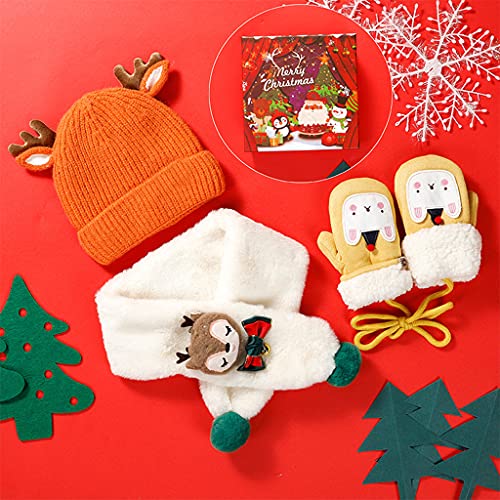 Gorro de bebé con cuerno de ciervo y bufanda un regalo invernal ideal 6