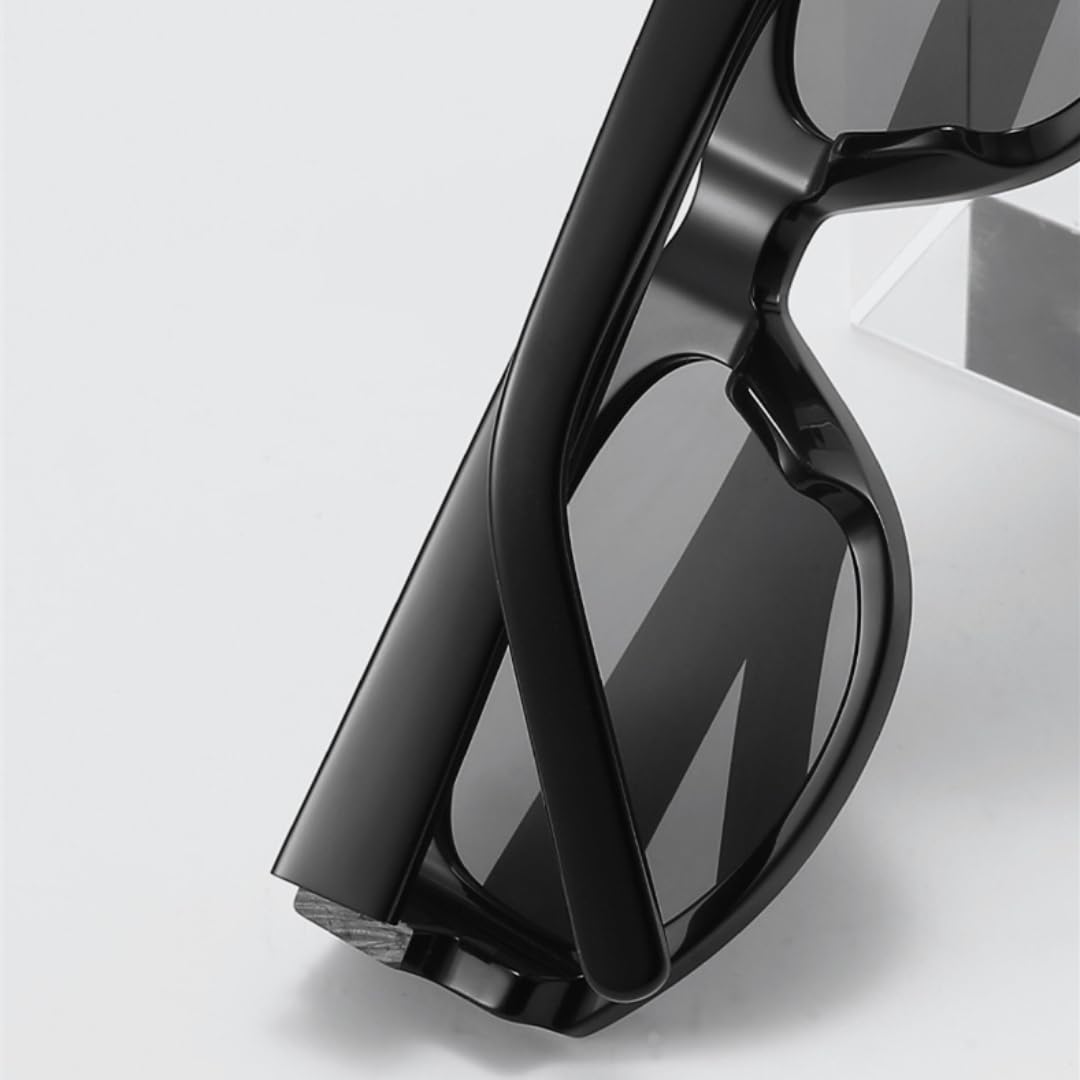 Occhiali da sole da uomo in acetato, modello cat-eye, alla moda, protezione UV400