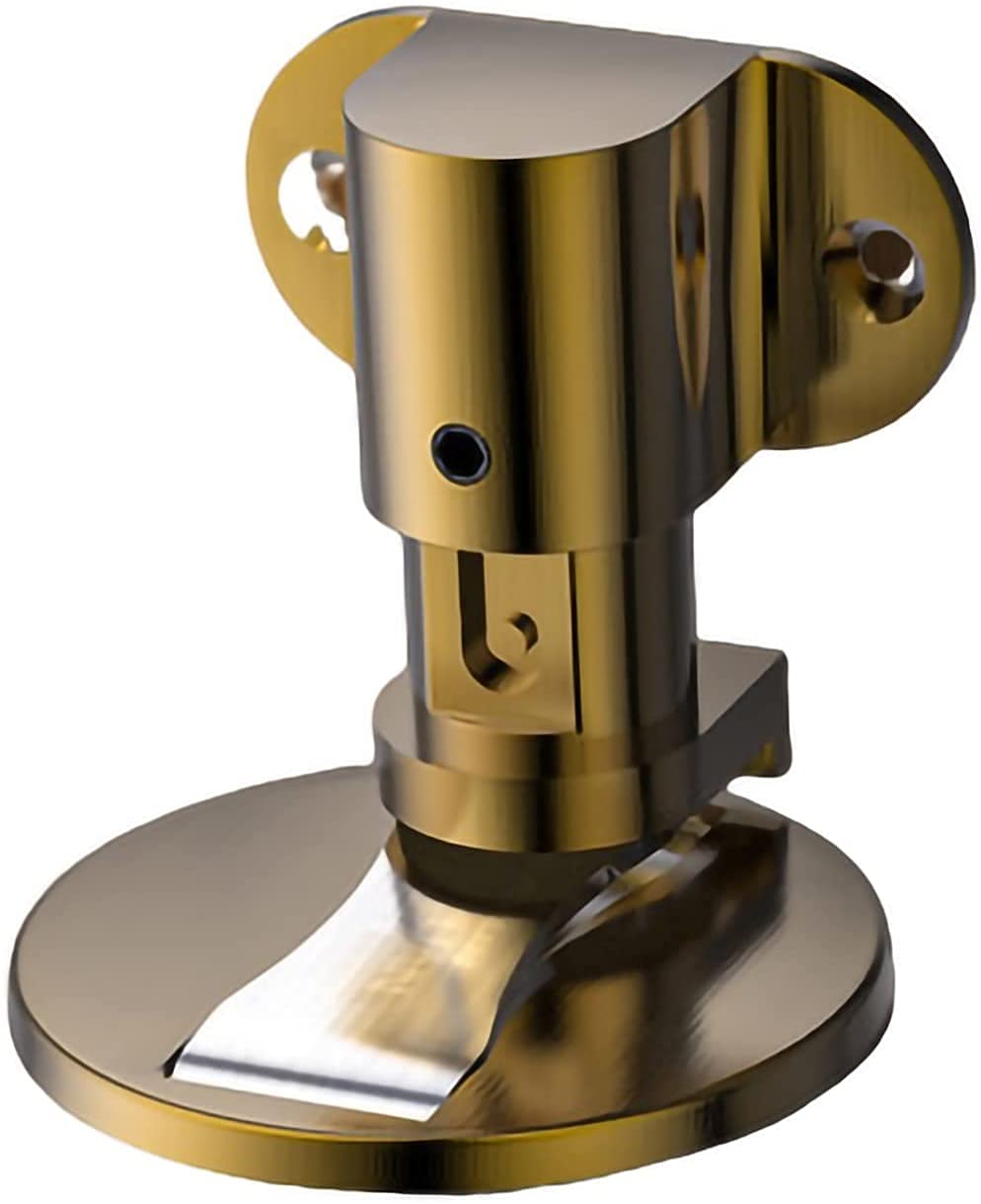 Door Stopper, Metal Magnetic Door Catch Invisible Holder Stainless Steel Doorstop Buffer Stop(Yellow Bronze)