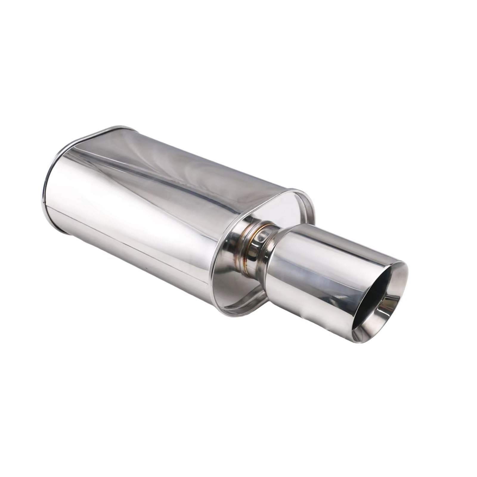 Auspuffrohre für Autos, Auspuffschalldämpfer, Rennsport-Auspuffanlage mit Turbo-Sound, 76 mm Edelstahl