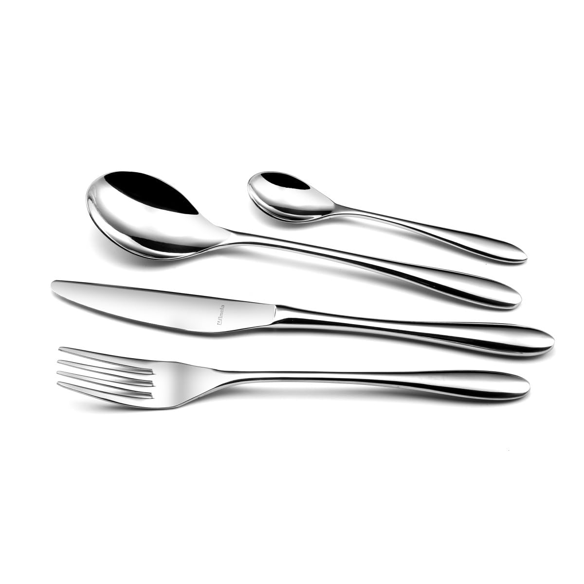 Set 12 Cucchiai Da Tavola Cuba In Acciaio Inox 18/10 - Lunghezza 216mm - Foto 4