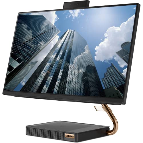 Image of Lenovo Ideacentre A540 Business All-in-One Desktop, 23.8 inch FHD Screen, AMD Ryzen 5 Pro 4650GE, 16GB RAM, 1TB SSD, Webcam, HDMI, Wi-Fi, Wireless Keyboard & Mouse, Windows 11 Pro, Black