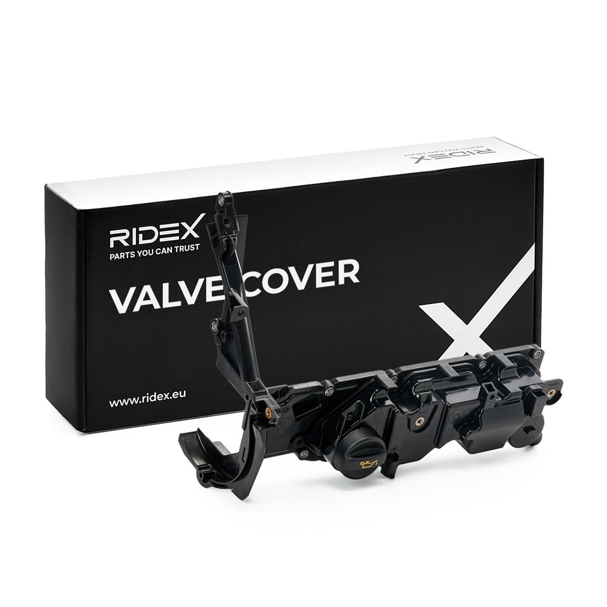 RIDEX 977C0053 Coperchio punterie con guarnizione senza viti/bulloni con tappo di chiusura con valvola di sfiato Compatibilità con OPEL GRANDLAND X A18