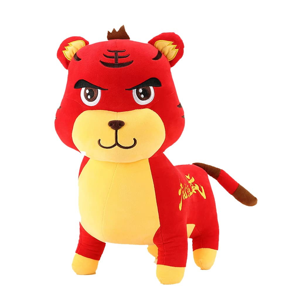 red tiger stuffed animal