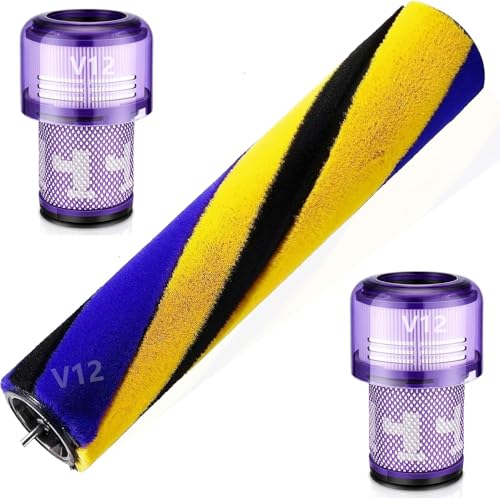 Rouleau à brosse pour aspirateur Dyson V12 Detect Slim Absolute Total Clean Extra (V12 Brosse avec filtre)