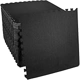 Nassboards EVA Foam Mat Tiles for Home Fitness, Camping, Play, Flooring Work - Great for Garage, Gym, Garden & Indoor or Outdoor Room - Padding, Protection & Non Slip Covering