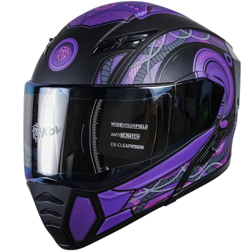 Montables, Home KOV Casco ABATIBLE Estelar Cyborg Morado (M)