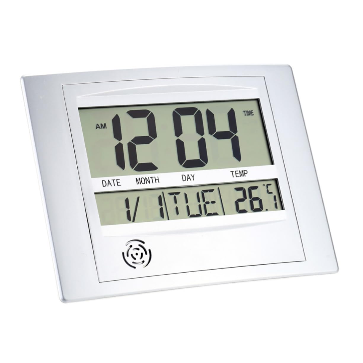 PRETYZOOM Misuratore Di Temperatura E Umidità Preciso Orologio Digitale Con Calendario E Supporto Per Casa Ufficio E Hotel