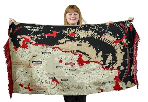 Warhammer 40 000 Galaxy Map Blanket Officially Licensed Fleece Throw Soft Warm Home Blanket Gift for Warhammer 40k Fans