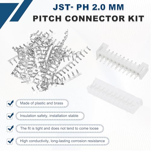 Conector JST-PH de 2,0 mm y 11 pines para kit de conector de computadora MECCANIXITY 4