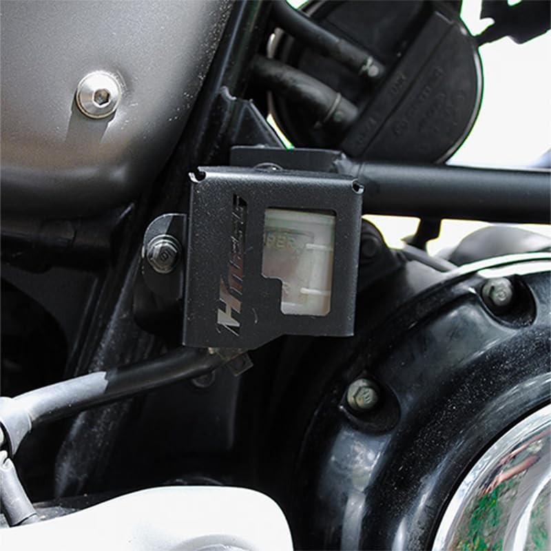 Image of Rear Resevoir Guard Compatible with Honda H'ness CB350 (Black) (Pack of 1)